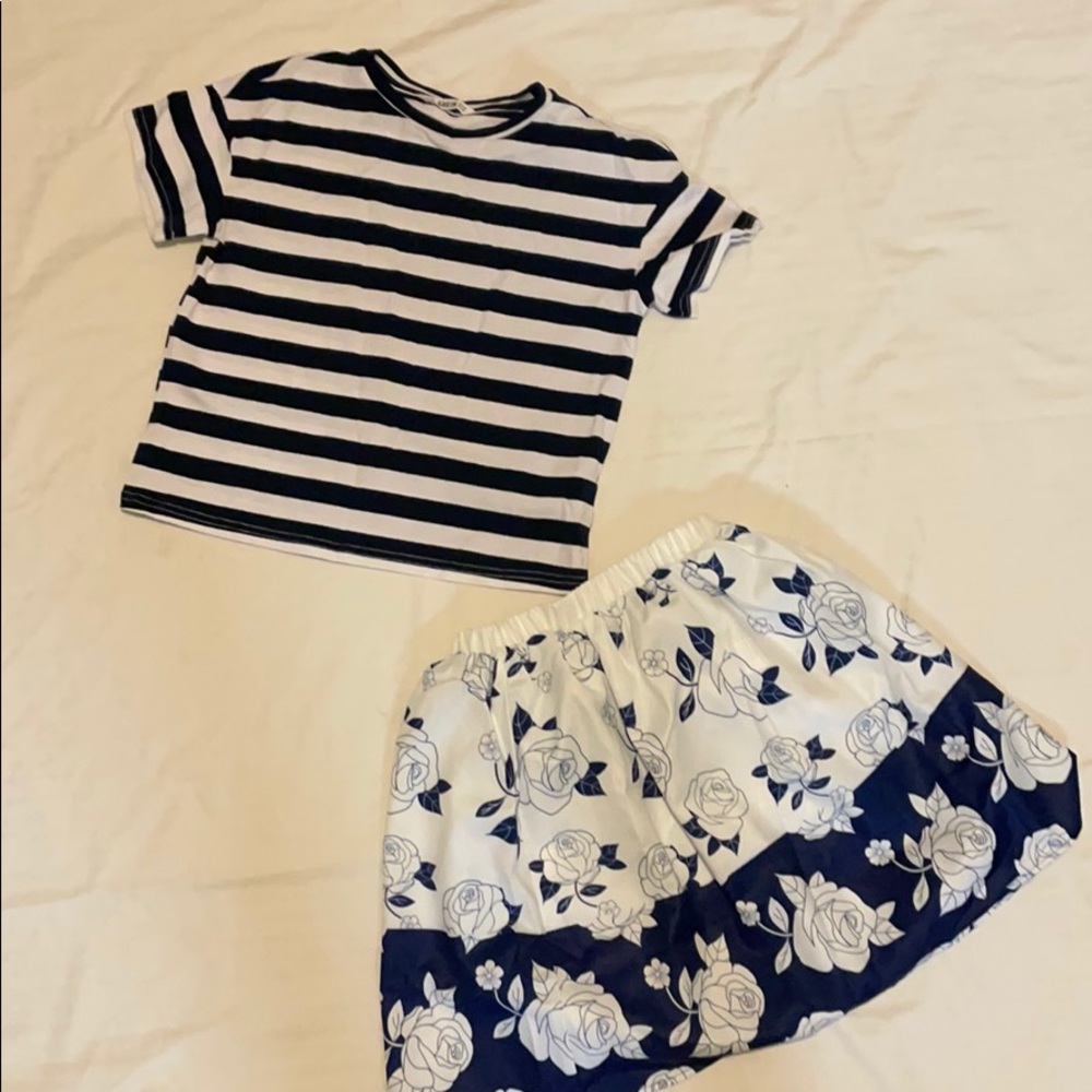 Girls skirt and top